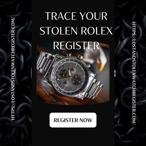 how to register rolex watch|rolex database of stolen watches.